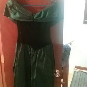 Green retro prom dress
